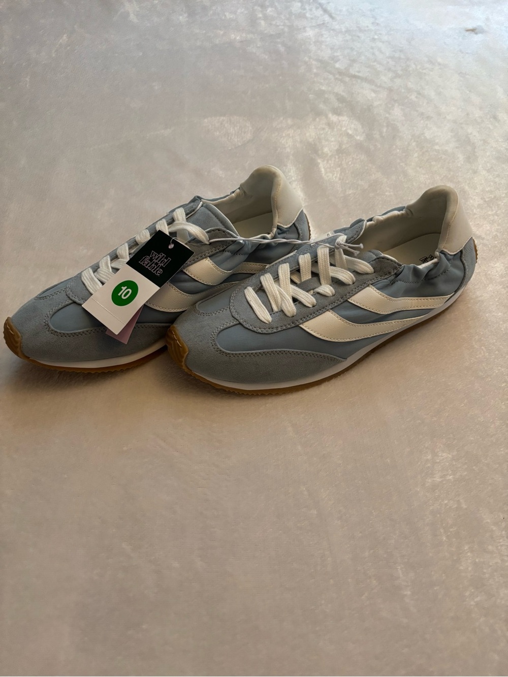 wild fable Light Blue and White Retro Runner Sneakers